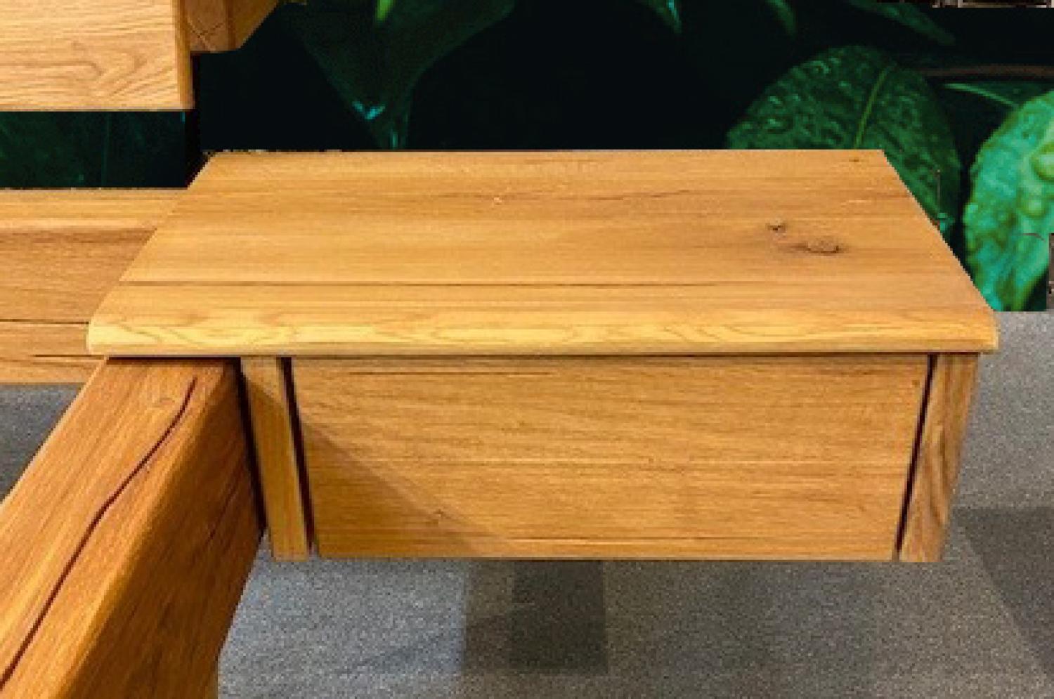 Monaco Hängenachttisch 2er-Set Nachtkommode Eiche geölt Bild 1