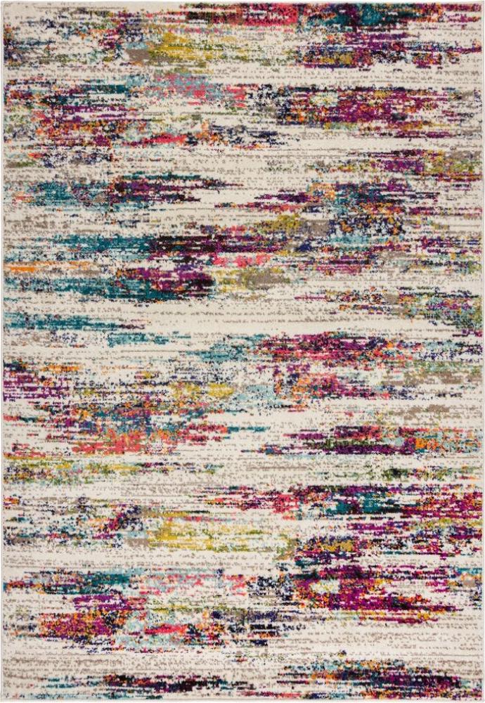 Pflegeleichter Designer-Teppich mit abstraktem Muster in Multicolor, strapazierfähig für viel genutzte Räume - Kadima Design BLYTH Kollektion. Größe: 160x230 cm Bild 1