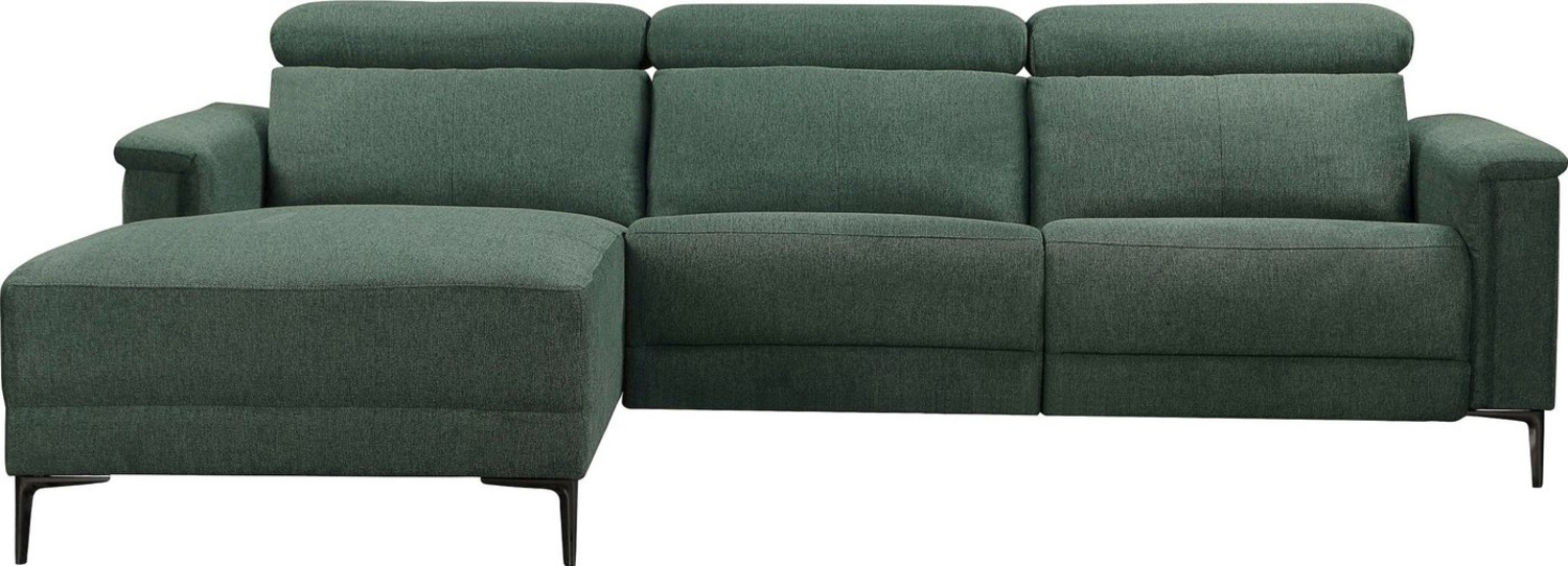 Places of Style Ecksofa Lund, L-Form, 261cm, mit man. o. elektr. Relaxfunktion und USB/ Kopfteilverstellg Bild 1