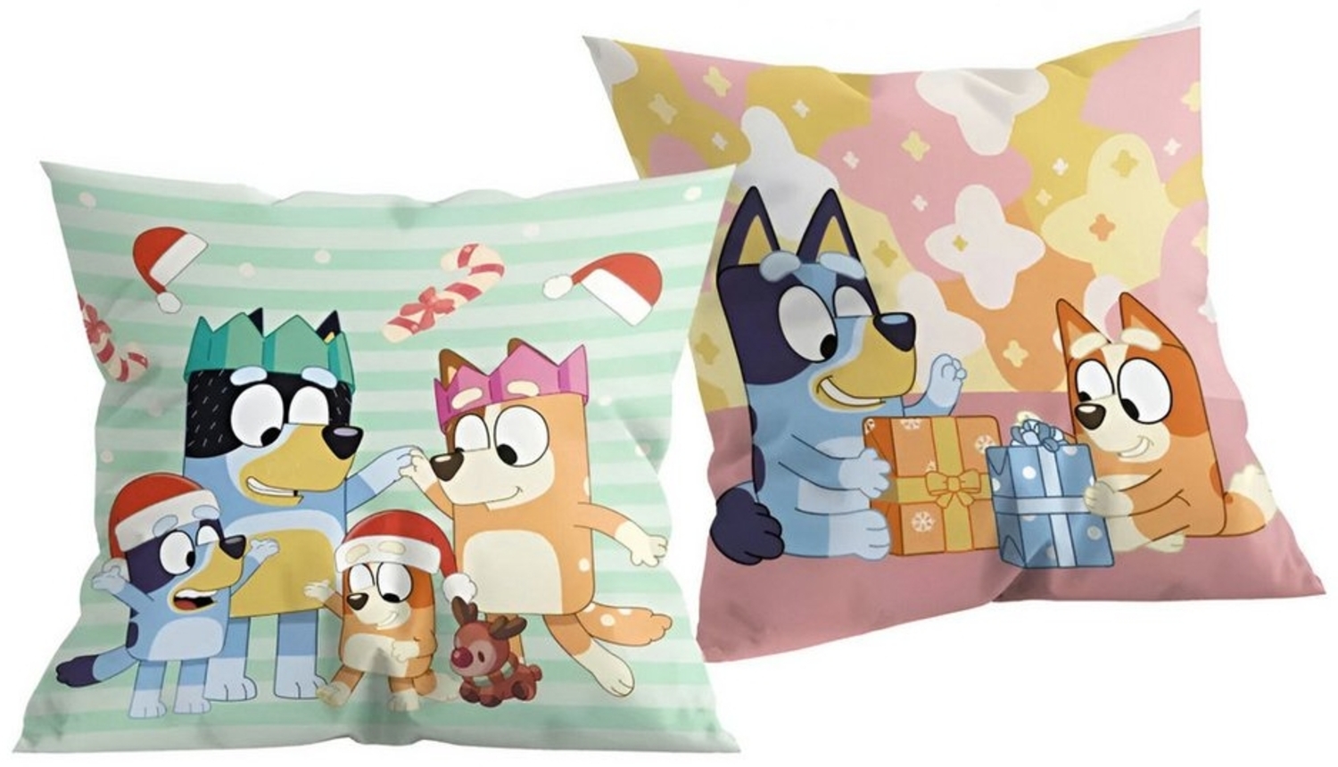 Bluey Dekokissen Bluey - Bingo X-Mas Kissen Dekokissen Cushion 40x40 cm Bild 1