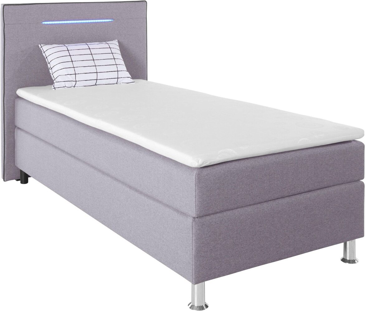 COLLECTION AB Boxspringbett, inkl. LED-Beleuchtung, Topper und Kissen Bild 1