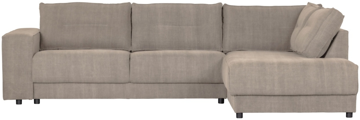 Ecksofa Randy aus Leinenstoff Rechts, Beige Bild 1