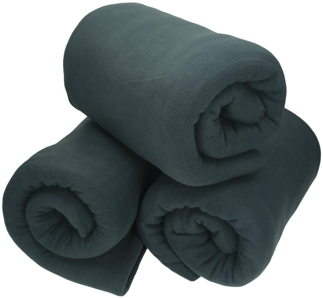 Wohndecke 3 Stück Fleecedecke Kuscheldecke Sofadecke Größe 130x170 cm, Betz, Qualität 180 g/m² Bild 1