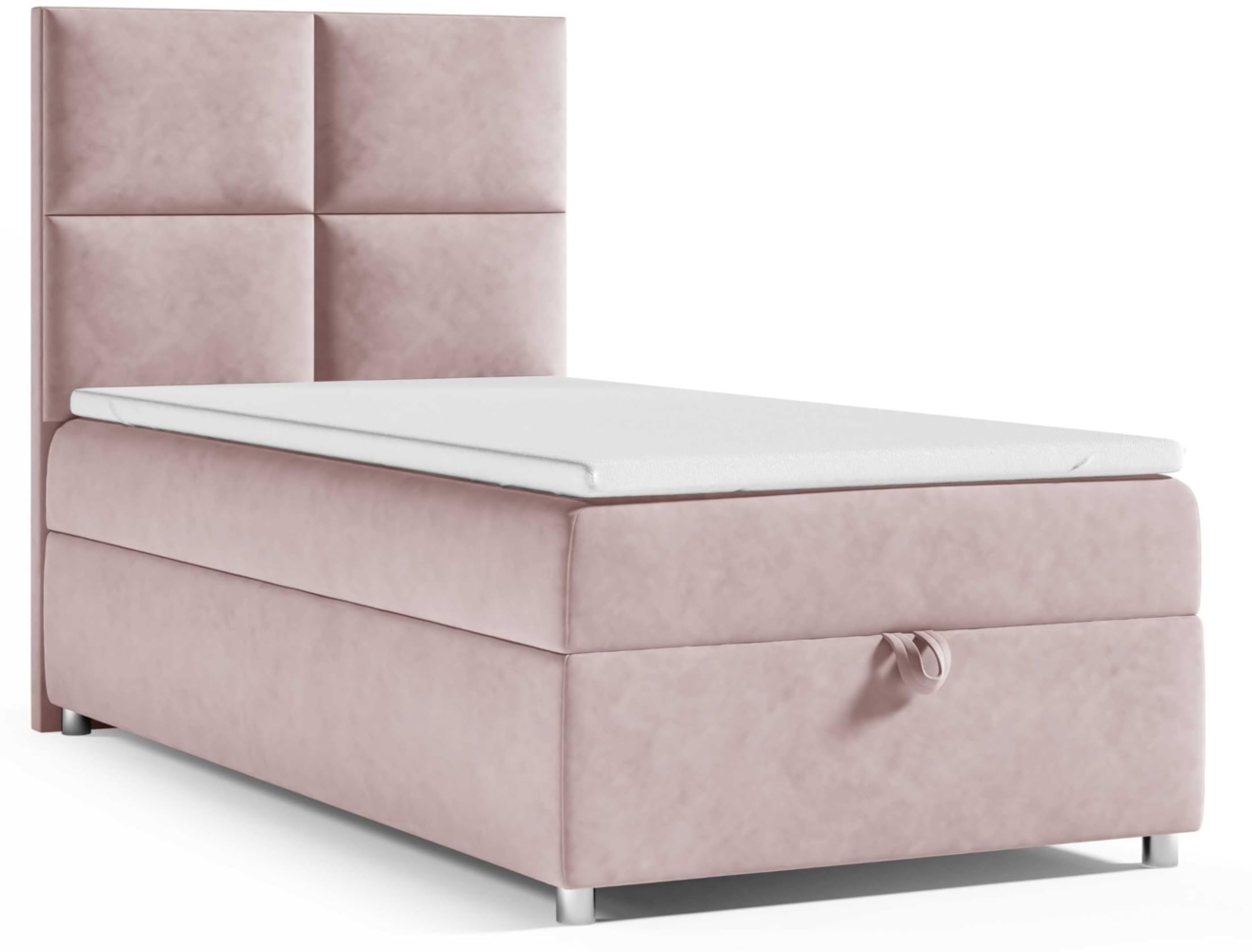 Best for Home Boxspringbett K2 SINGLE mit Bettkasten (Rosa 70x200) Bild 1