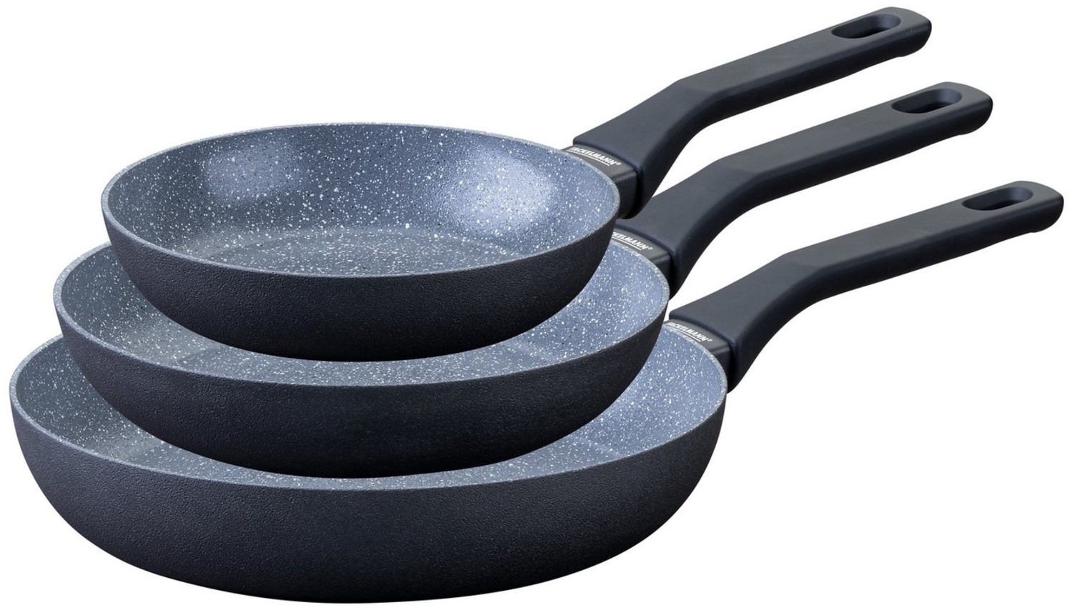 FACKELMANN Bratpfanne Cosmo, Aluminium (Set, 3-tlg), Bratpfannen-Set Cosmo Ø 20, 24, 28 cm – mit Ceramic-Beschichtung Bild 1
