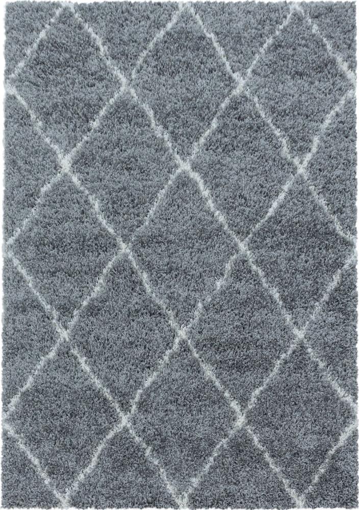 Hochflor Teppich Adriana Läufer - 80x250 cm - Blau Bild 1