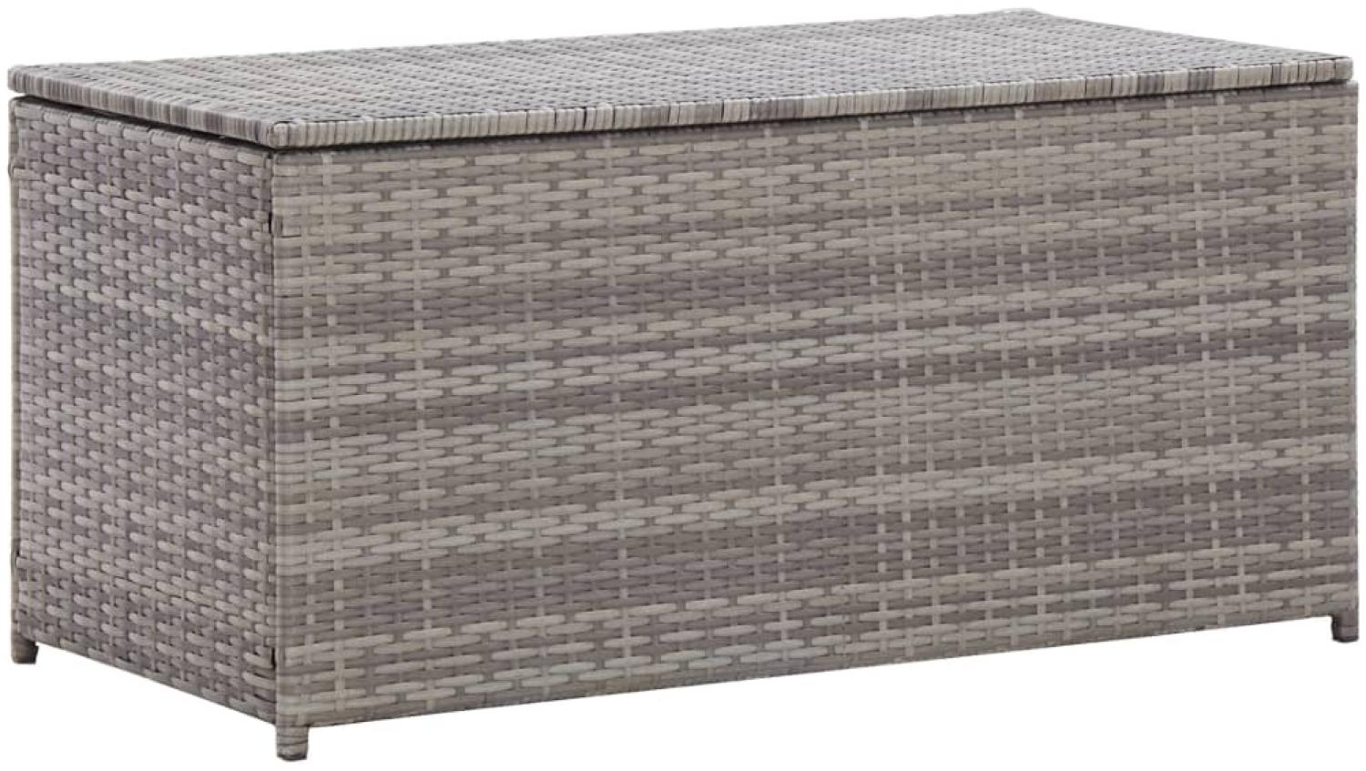 vidaXL Gartenbox Poly Rattan 100x50x50 cm Grau 46473 Bild 1