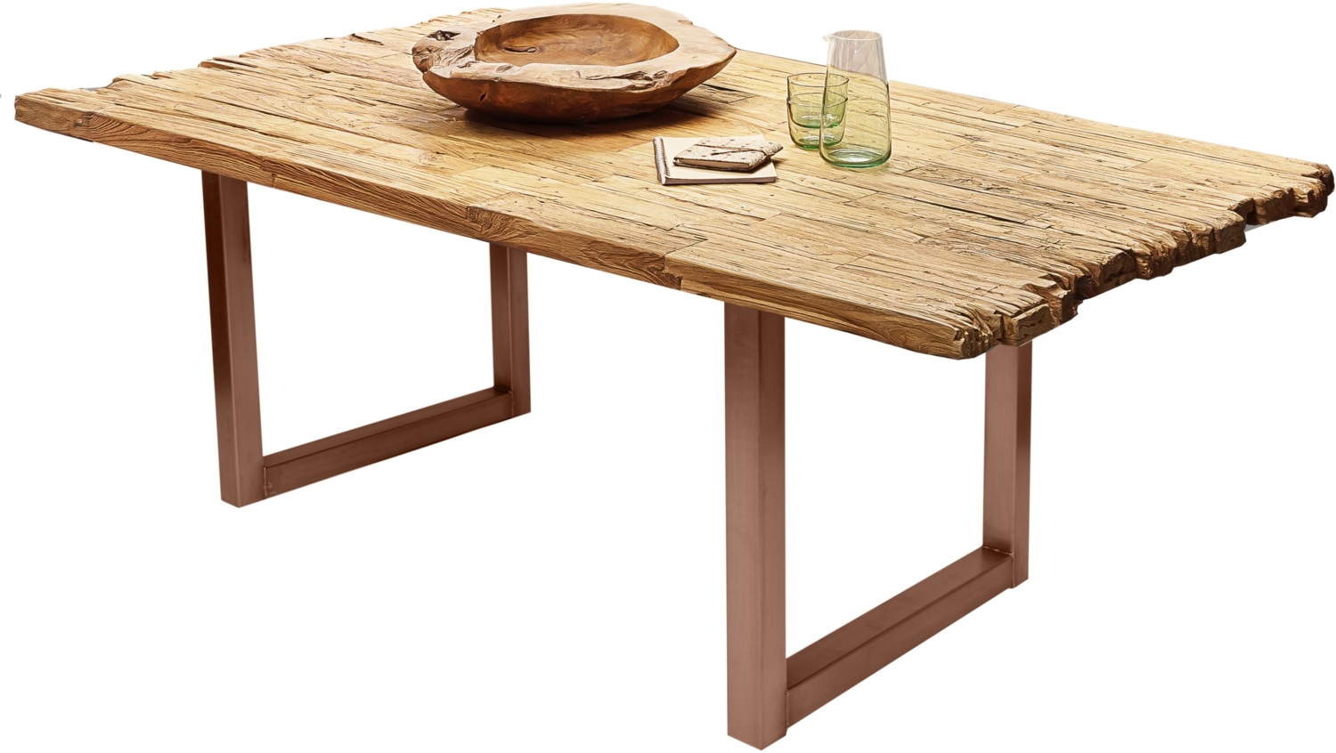 Tisch 160x90 Teak Holztisch Küchentisch Speisetisch Esstisch Esszimmer Bild 1