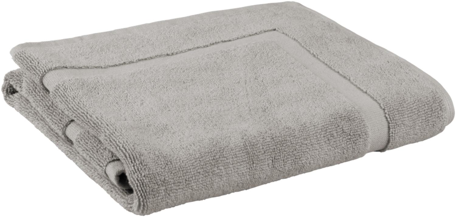 Schiesser Badvorleger Palma aus Reiner Baumwolle, Farbe:Silber, Größe:50x70 cm Bild 1