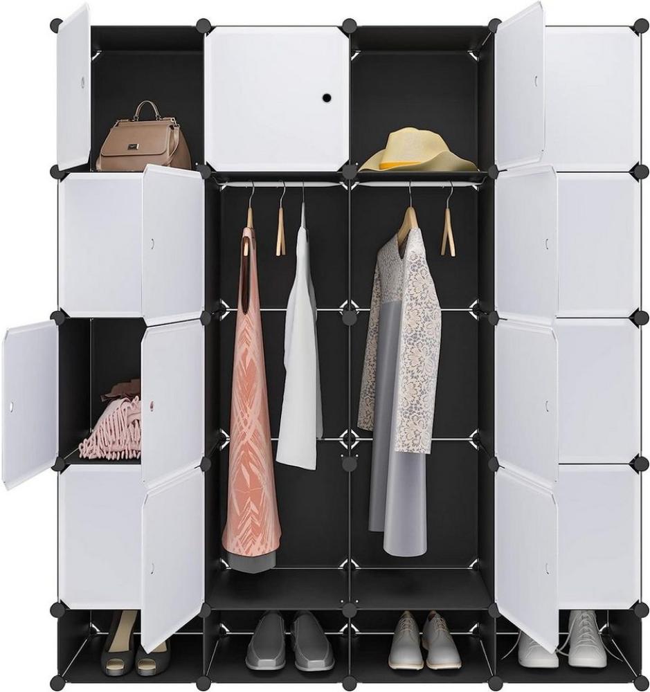 Woltu Kleiderschrank Garderobenschrank Mit 2 Kleiderstange Bild 1