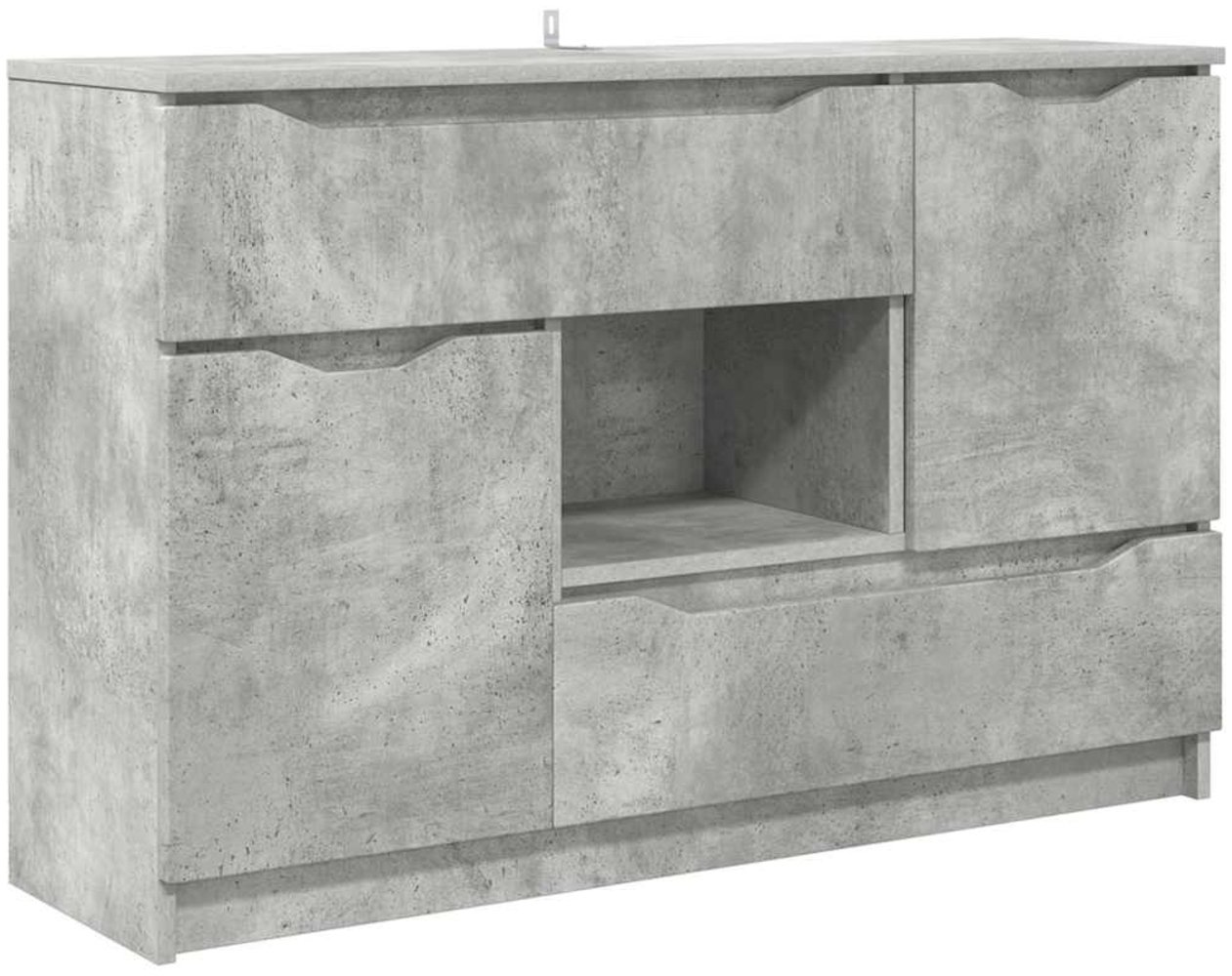 vidaXL Sideboard Beton Grau 100 x 30 x 65,6 Holzwerkstoff 888790 Bild 1