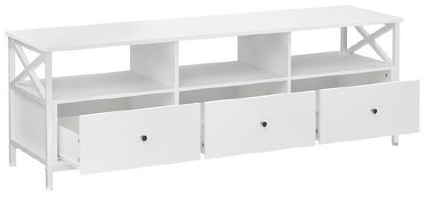 Vasagle Lowboard TV-Schrank, 3 Schubladen, Breite 147cm, Stahlgestell Bild 1