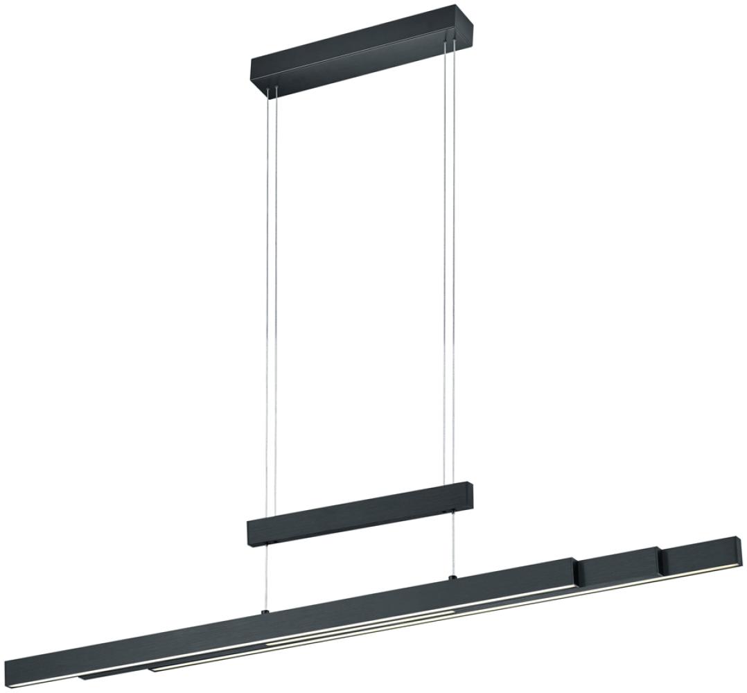 TRIO LEUCHTEN 'TRAJAN' LED Pendelleuchte, dimmbar, höhenverstellbar, Metall Schwarz, 150 x 150 x 6 cm Bild 1