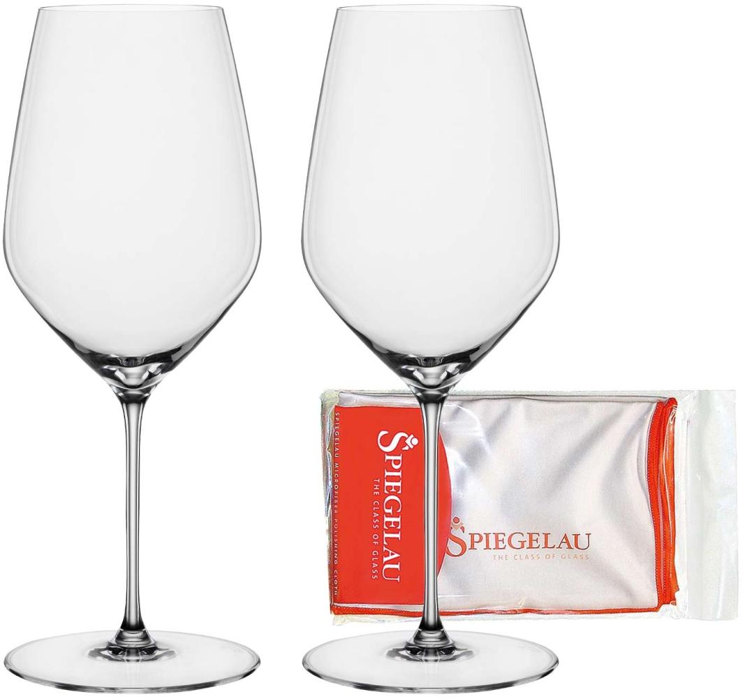 Spiegelau Hi-Lite Bordeauxglas 650 ml 2er Set + Poliertuch Bild 1