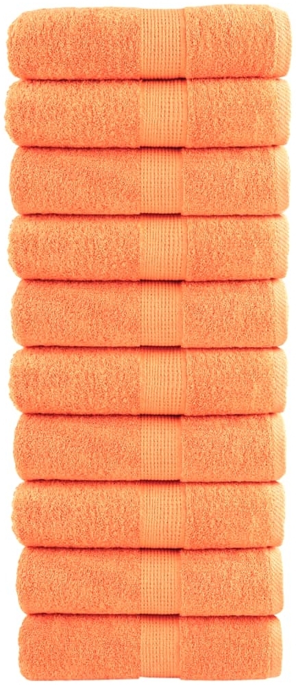 Premium-Waschlappen 10 Stk Orange 30x30 600 g/m² 100% Baumwolle 137373 Bild 1