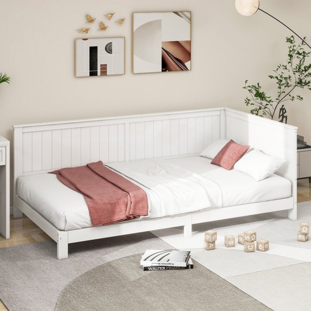 Flieks Daybett, Massivholz Schlafsofa Einzelbett Tagesbett Kinderbett 90x200cm Bild 1