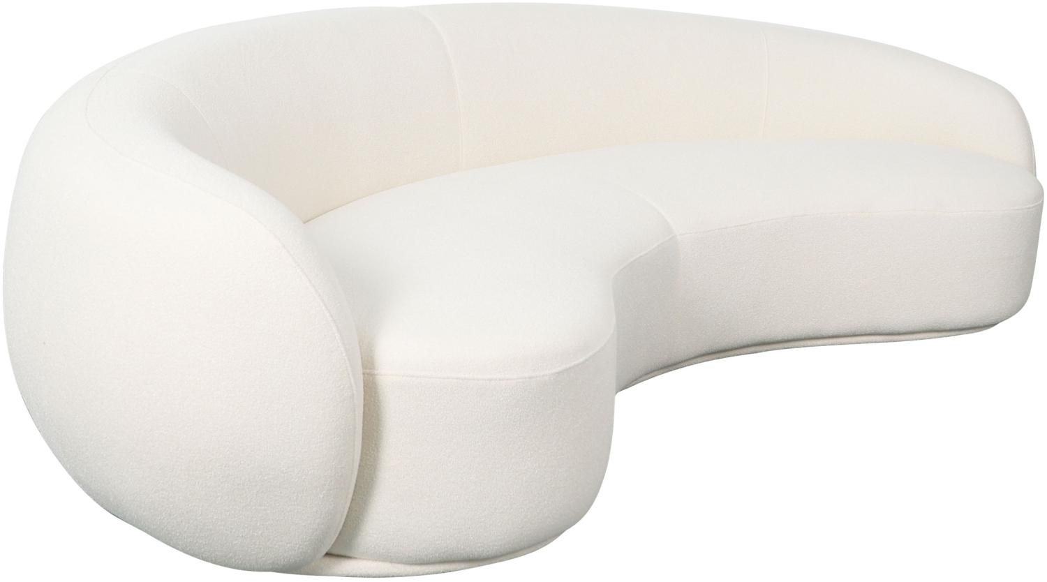 Livin Hill 'Nua' Sofa, Boucle weiß, 125 x 75 x 260 cm Bild 1