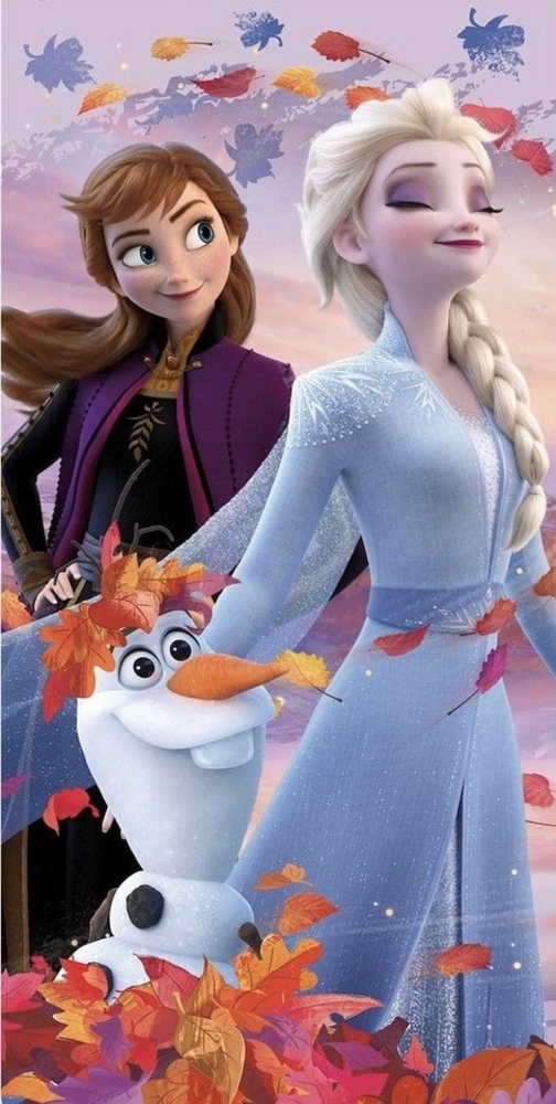 Disney Frozen Badetuch Disney Frozen Eiskönigin weiches Badetuch Größe: 70x140 100% Baumwolle, (1-St) Bild 1