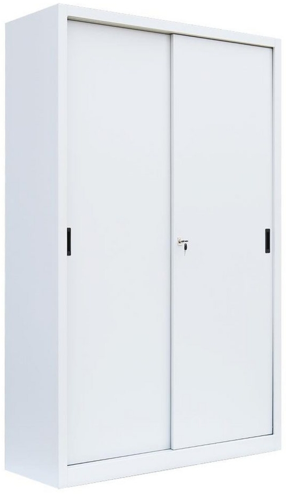 Steelboxx Schiebetürenschrank Lüllmann® Schiebetürenschrank, 5 OH, 1950 x 1200 x 450 mm (1-St) Komplett verschweißt und montiert - keine Montage erforderlich Bild 1