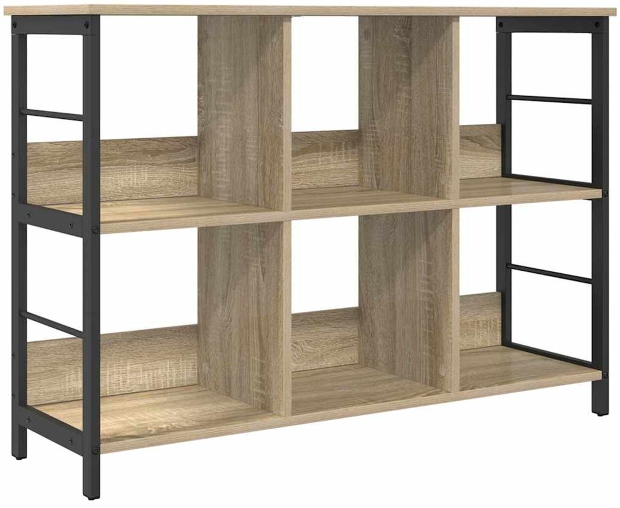 vidaXL Bücherregal Sonoma-Eiche 102 x 32 x 72,5 cm Holzwerkstoff 884013 Bild 1