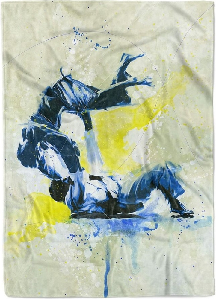 Sinus Art Handtücher SplashArt Sport Handtuch Strandhandtuch Saunatuch Kuscheldecke Kunstvoll Judo III Sportha, Baumwolle-Polyester-Mix (1-St), Handtuch Bild 1