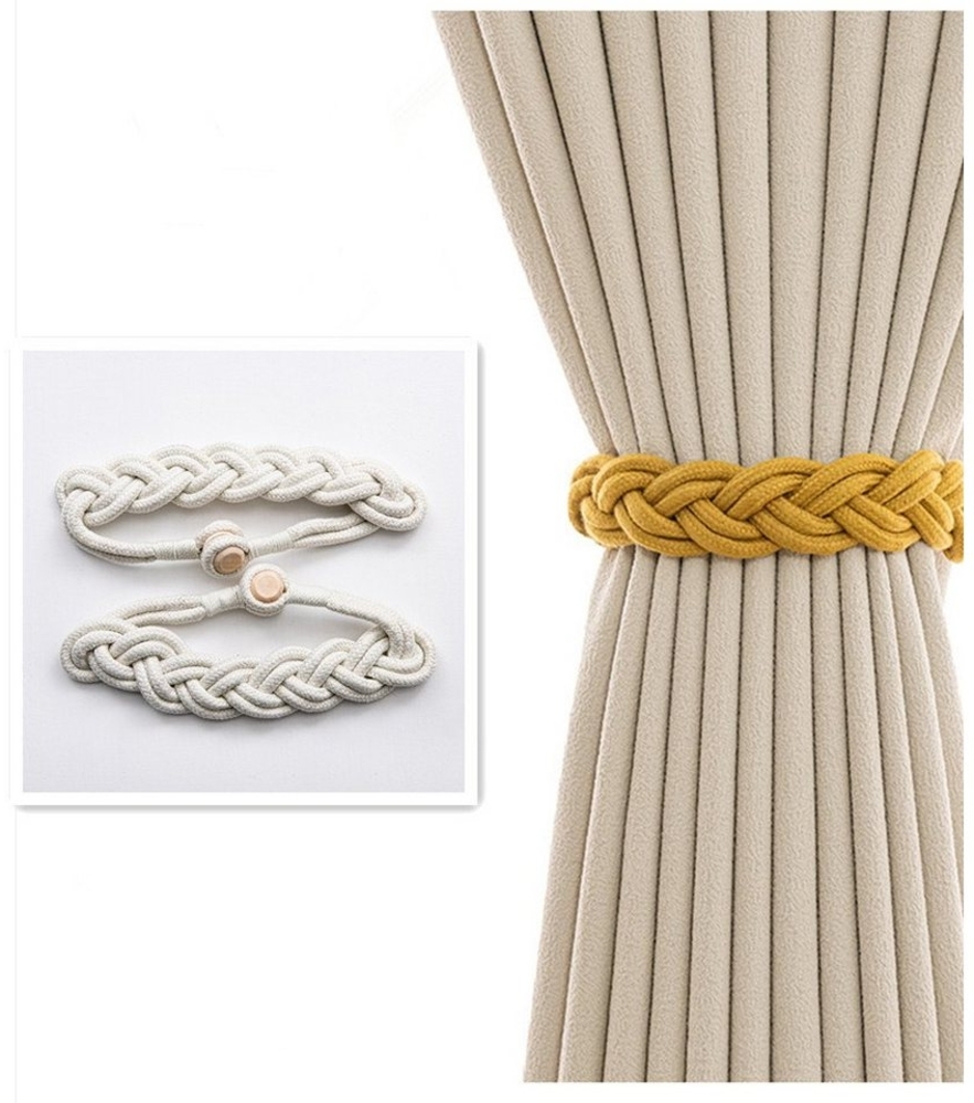 XDeer Vorhang 2 Stück Vorhang Raffhalter,Curtain Rope Buckle,Vorhang-Raffhalter Bild 1