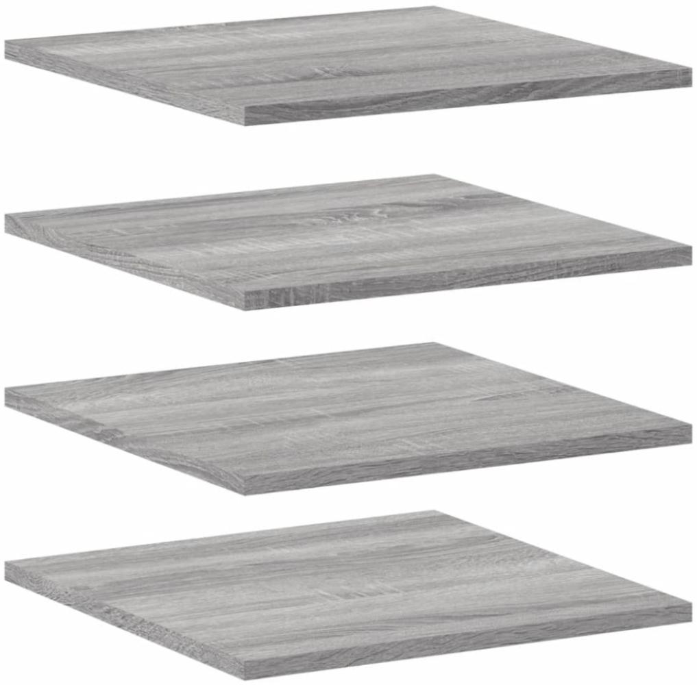 vidaXL Wandregale 4 Stk. Grau Sonoma 40x40x1,5 cm Holzwerkstoff 838215 Bild 1