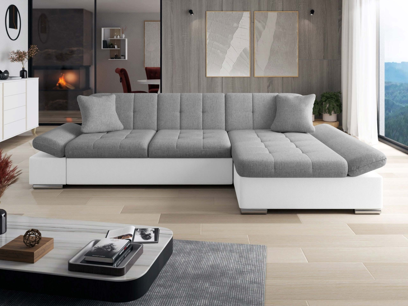 Ecksofa Montana (Farbe: Soft 017 + Soul 17, Seite: Rechts) Bild 1