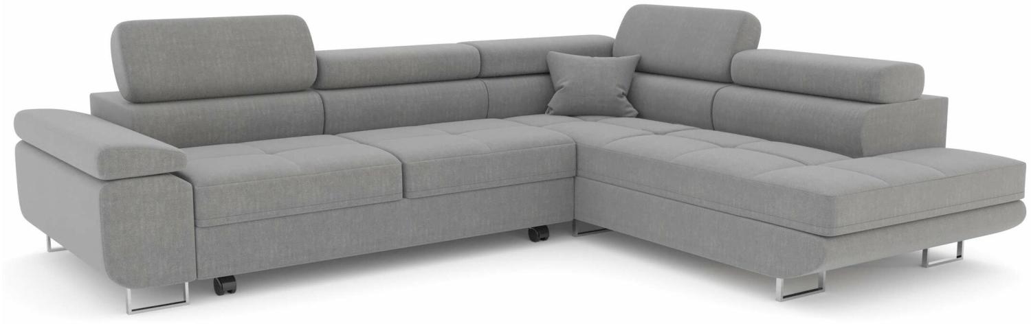 Stylefy Marokko Ecksofa Dunkelgrau Strukturstoff INARI Rechts Bild 1