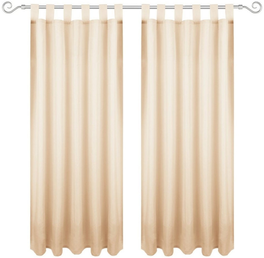 Bestlivings Gardine "Ellen" mit Schlaufen (2 St), Schlaufe, blickdicht, Polyester, einfarbig, modern, waschbar bei 30°C Bild 1