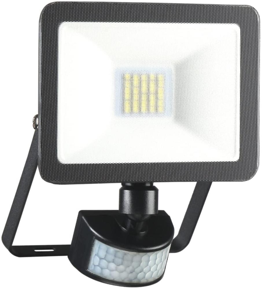 LED Flutlichtstrahler mit Bewegungsmelder Schwarz, 10 Watt, IP54 Bild 1