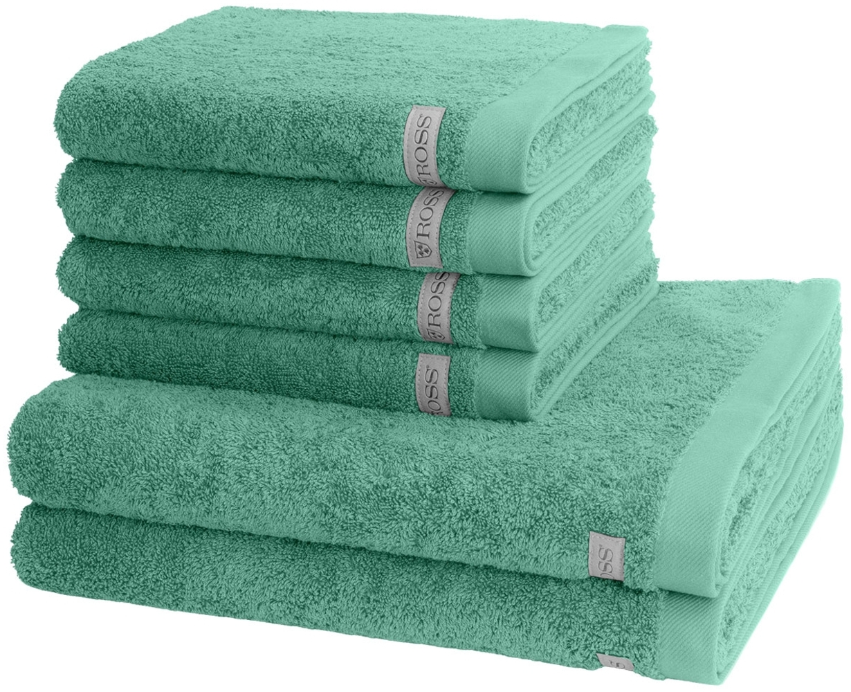 Ross Sinfonie 6 tlg. Frottier-Set - 4 X Handtuch (50 X 100cm), 2 X Duschtuch (70 X 140cm) - 500 g/m2 - Karibik Bild 1