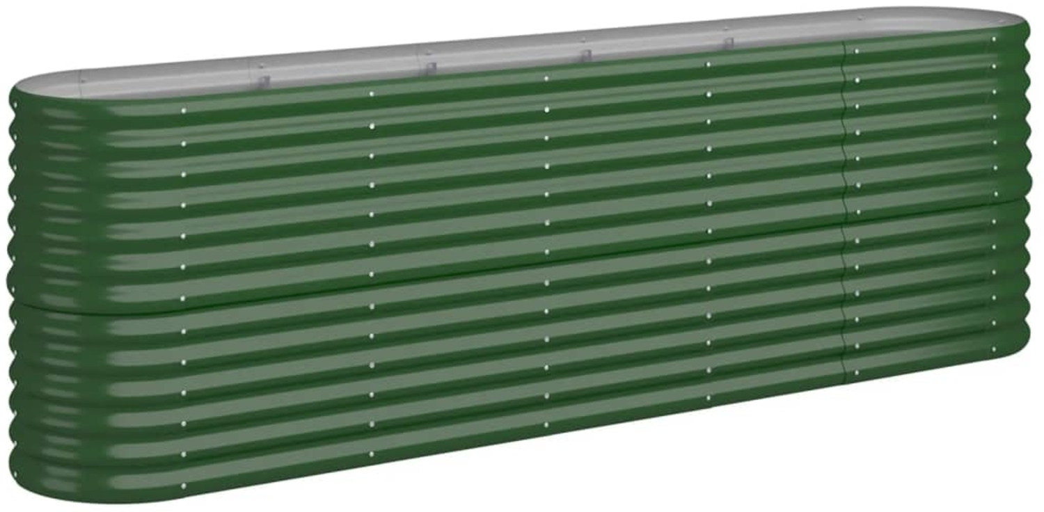 vidaXL Hochbeet Verzinkter Stahl 224x40x68 cm Grün 318898 Bild 1