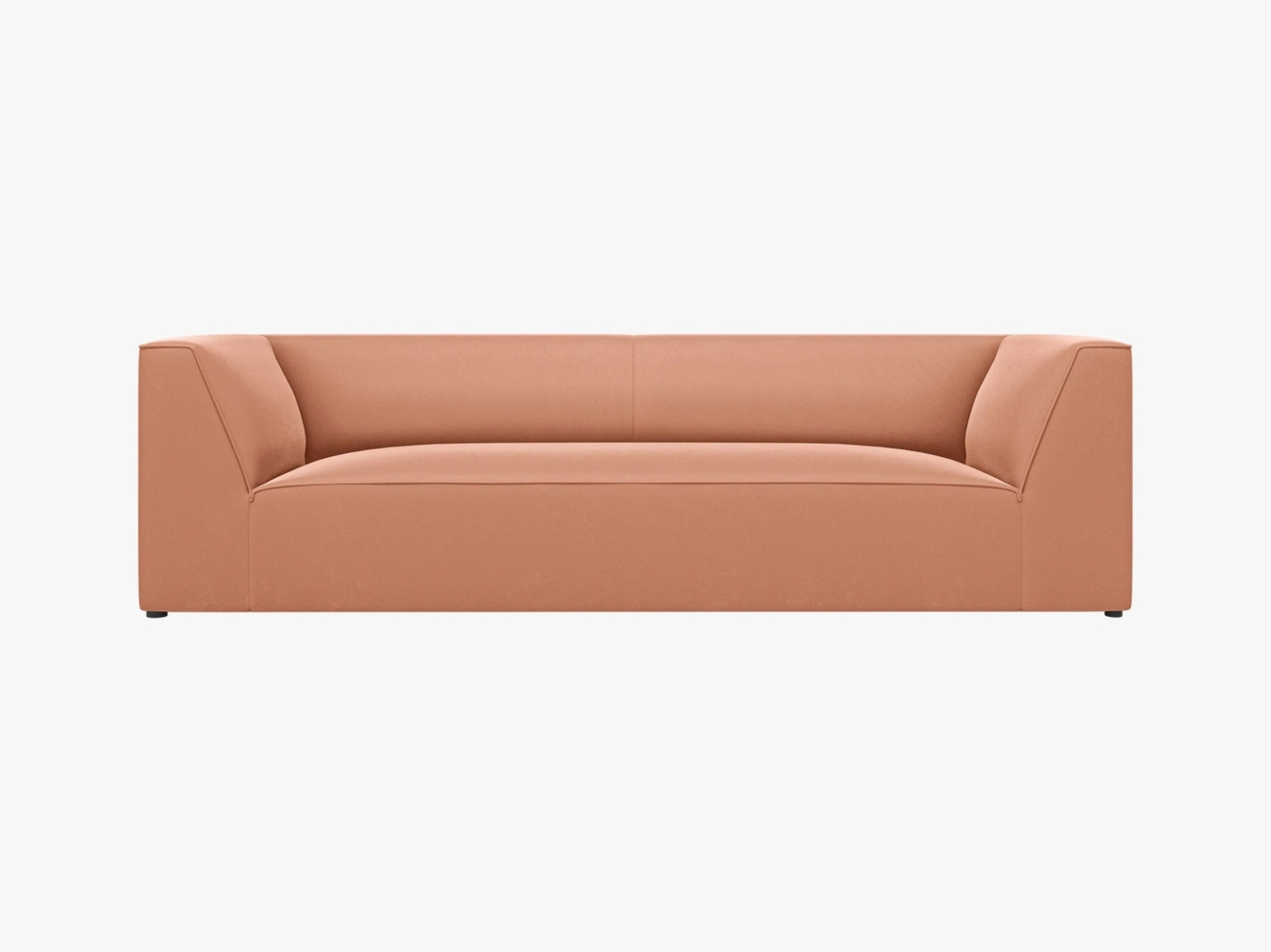 Micadoni Sofa Ruby 3-Sitzer Samt Salvador Rosa Bild 1