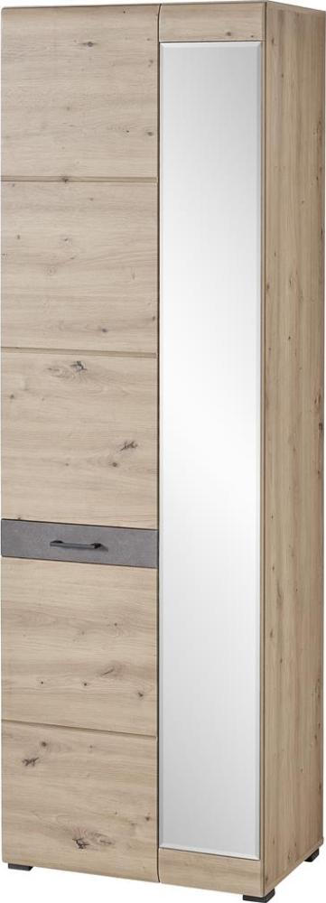 Garderobenschrank >Wally< in Artisan Eiche - 65x200x38cm (BxHxT) Bild 1