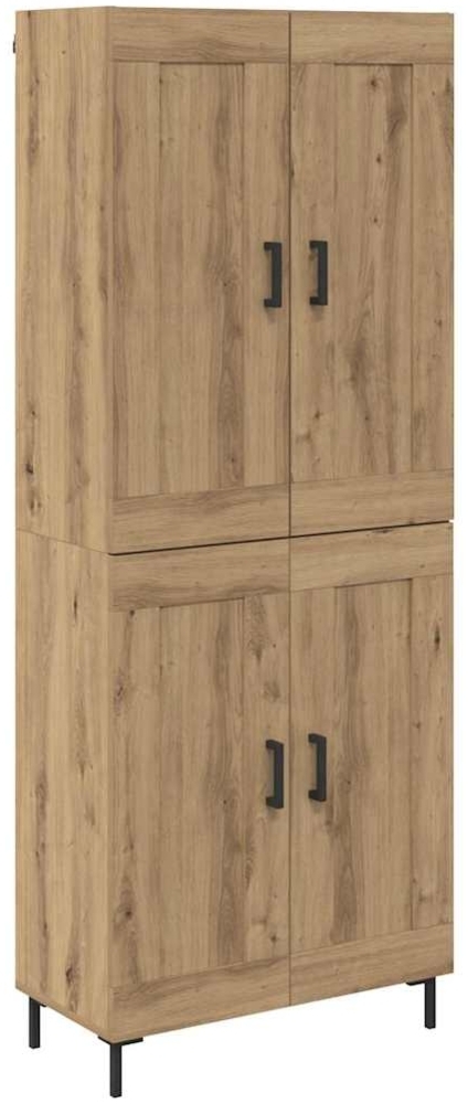 vidaXL Highboard 2 pcs Artisan-Eiche Holzwerkstoff 3415912 Bild 1
