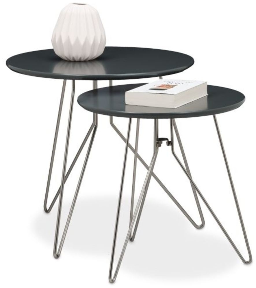 Beistelltisch 2er Set 3 Metallbeine Bild 1