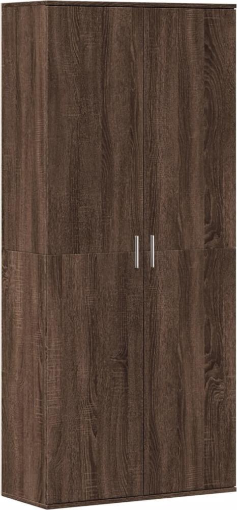 vidaXL Highboard Braun Eichen-Optik 80x35x180 cm Holzwerkstoff 3276657 Bild 1