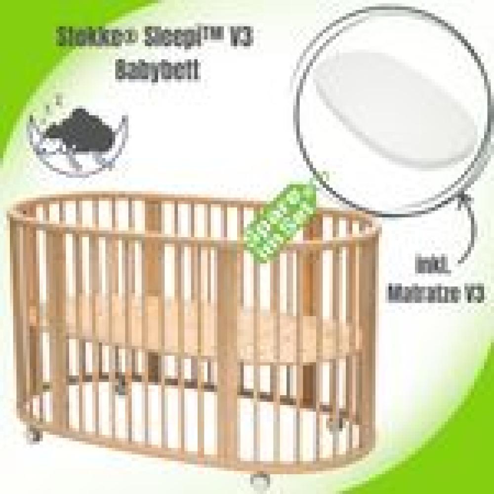 Stokke® Sleepi™ V3 inkl. Matratze Natural Bild 1