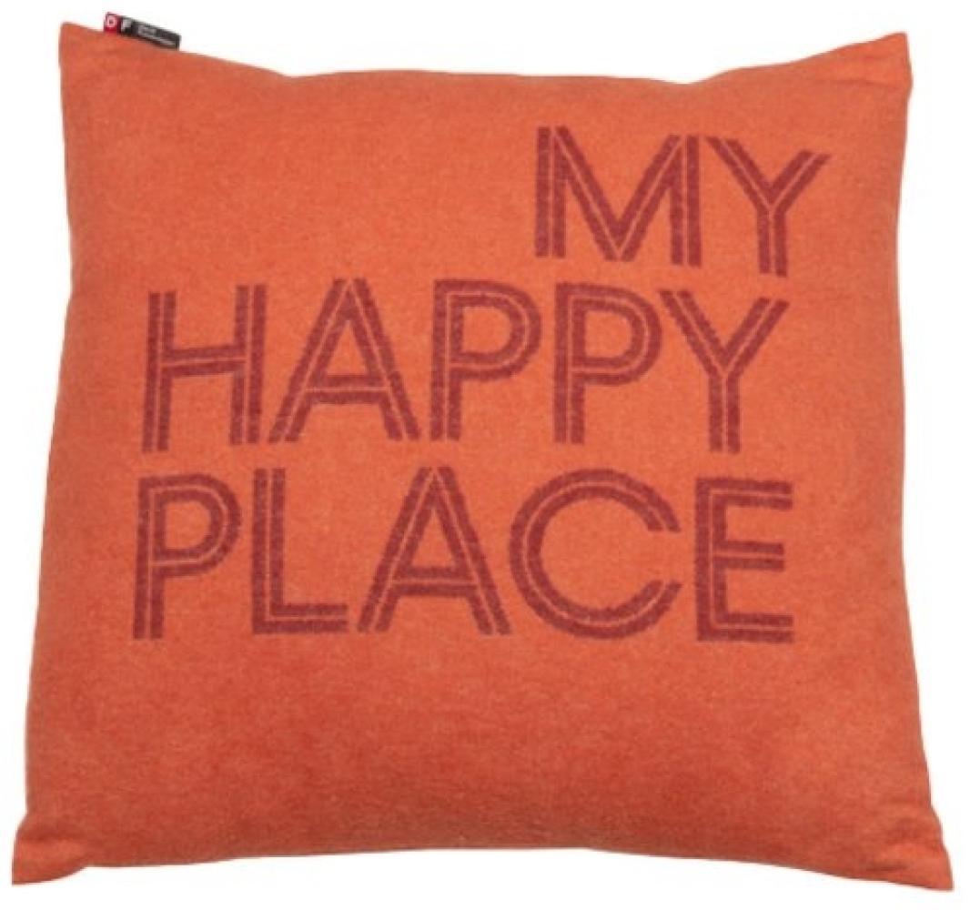 David Fussenegger Kissenhülle Silvretta My happy place Terracotta (50x50cm) 82377455 Bild 1