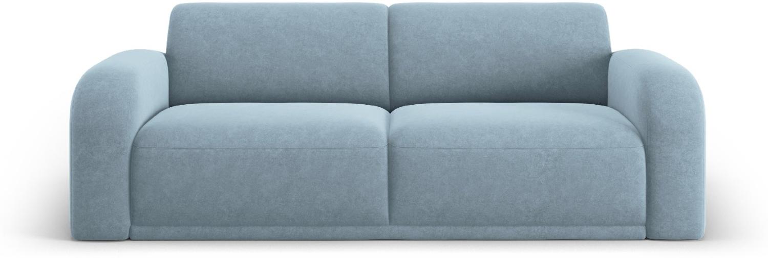 Micadoni Sofa Erin 3-Sitzer Samtstoff Hellblau Bild 1