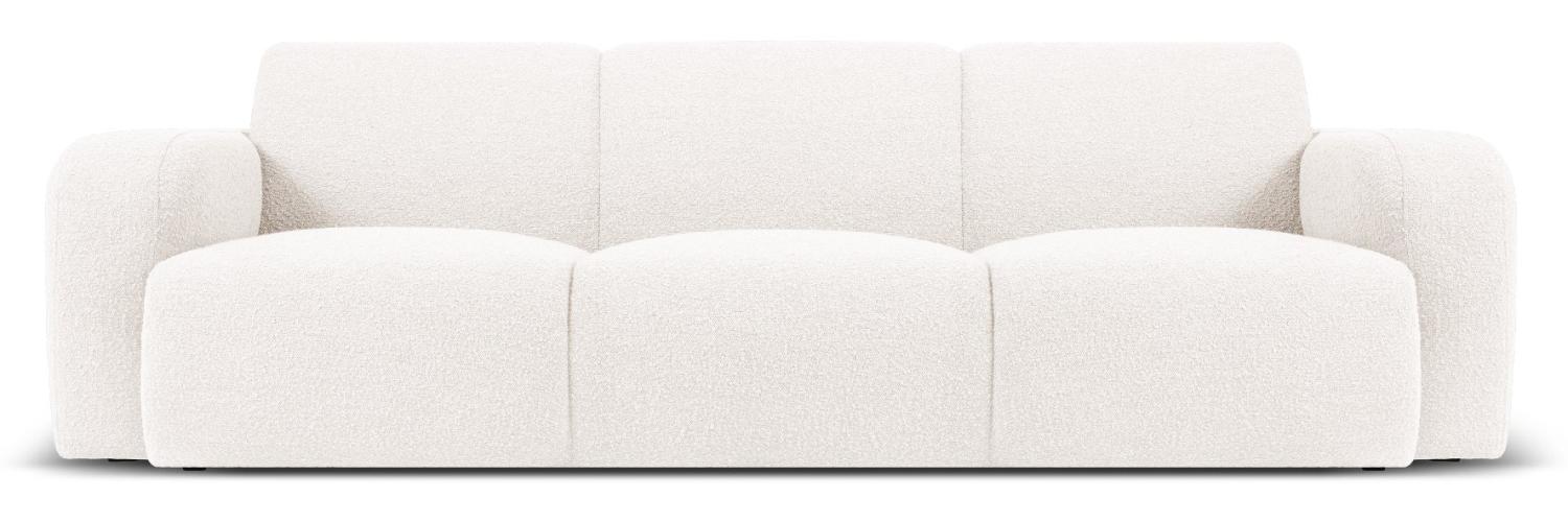 Micadoni Boucle Sofa Molino 3-Sitzer Boucle Weiß Bild 1