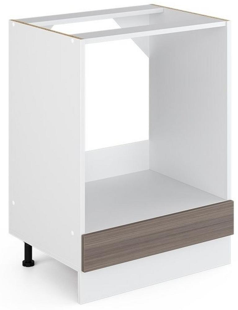 Vicco Küchenschrank R-Line Hängeschrank Unterschrank Küchenzeile Küchenunterschrank Arbeitsplatte, Möbel verfügbar in anthrazit und weiß (edelgrau ohne Arbeitsplatte, Herdumbauschrank 60 cm) Bild 1