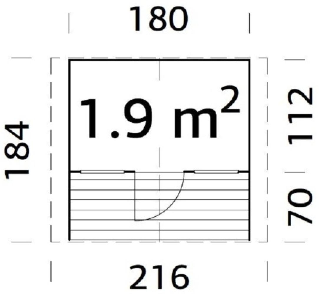 PALMAKO Spielhaus Felix naturbelassen Bild 1