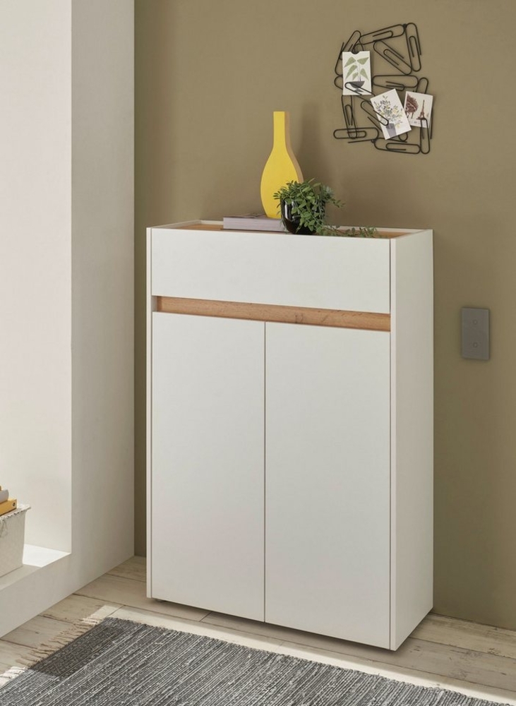 INOSIGN Schuhschrank City/Giron, modernes Schuhregal, Schrank für 16 Schuhe, Schuhkommode eine Schublade und vier Schuhfächer, viel Stauraum, 93 cm breit Bild 1