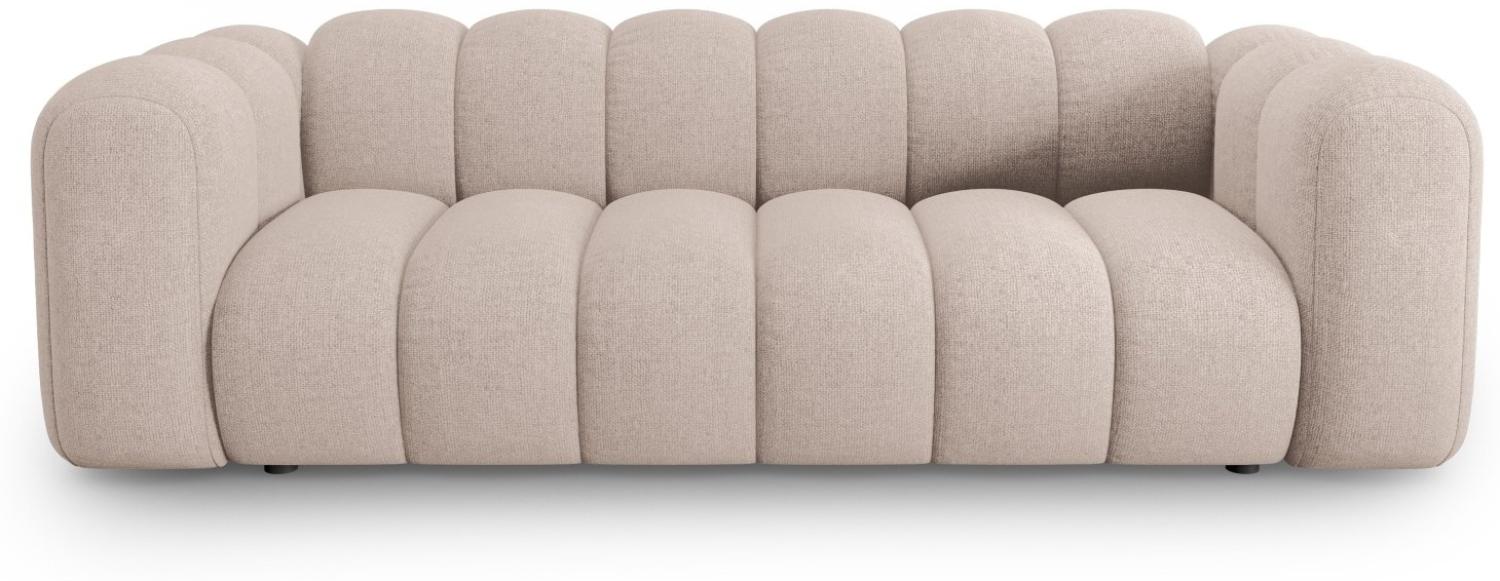 Micadoni Sofa Lupine 3-Sitzer Chenille Beige Bild 1