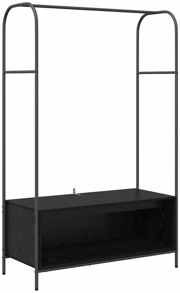 vidaXL Kleiderständer Schwarz 100 x 44 x 160 cm Holzwerkstoff 868451 Bild 1