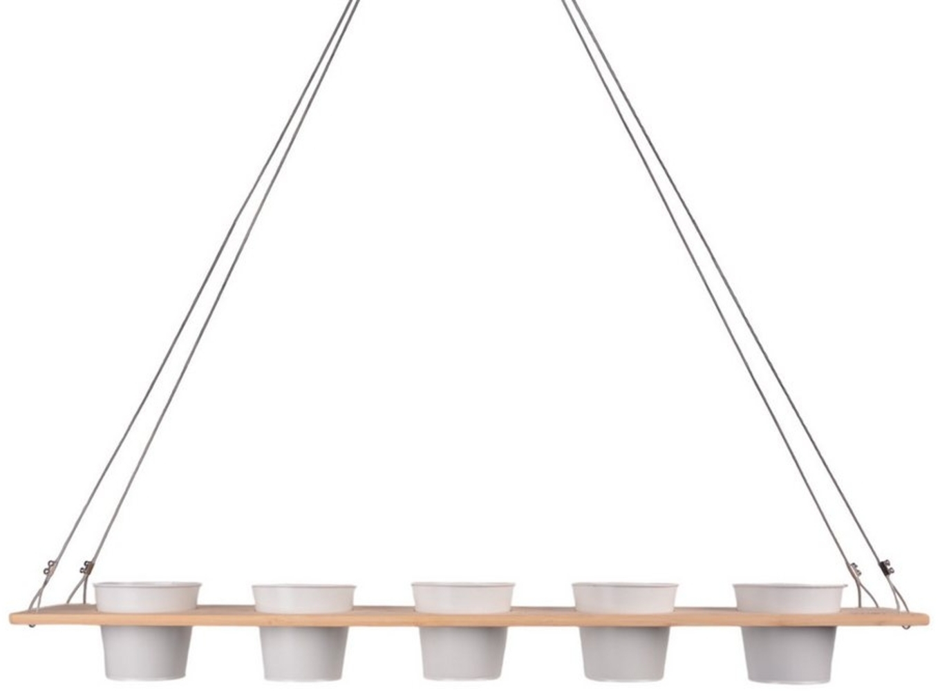 UNUS HOME Blumenkasten Kräuterbar, Pflanzenbar (natur), Nachhaltig, stabile Drahtseilaufhängung, vielseitig einsetzbar Bild 1