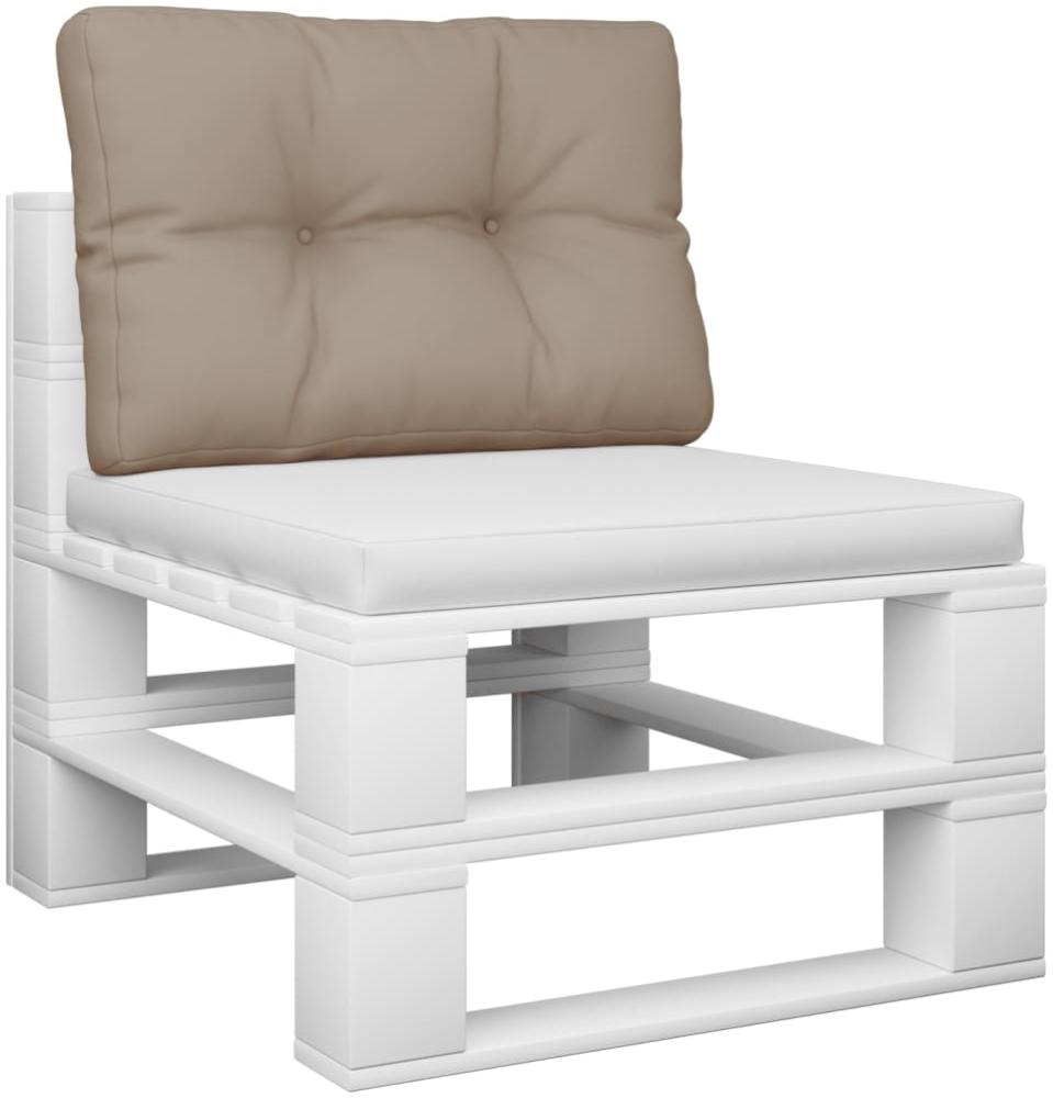 Palettensofa-Kissen Taupe 50 x 40 x 12 cm Bild 1