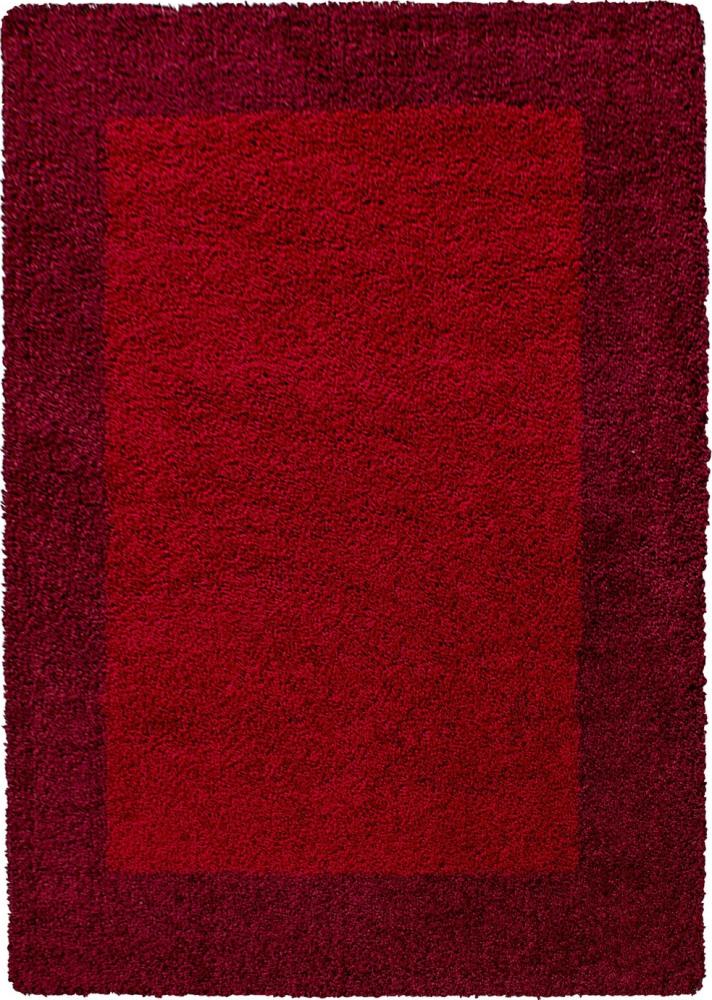 Hochflor Teppich Lux Läufer - 60x110 cm - Rot Bild 1